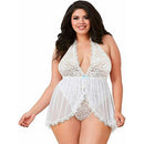Babydoll Blanco Unitalla Plus - Sex Shop