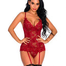 Babydoll Chemise con Ligas - Sex Shop