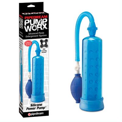 Bomba Para Pene Silicona Azul - Sex Shop