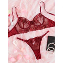 Coordinado de Mesh Bordado - Sex Shop