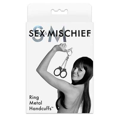 Esposas De Metal con Anillo - Sex Shop