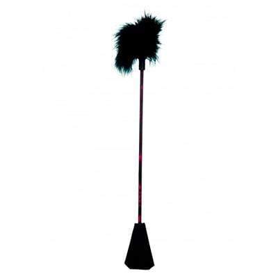 Fusta de Piel con Plumas - Sex Shop
