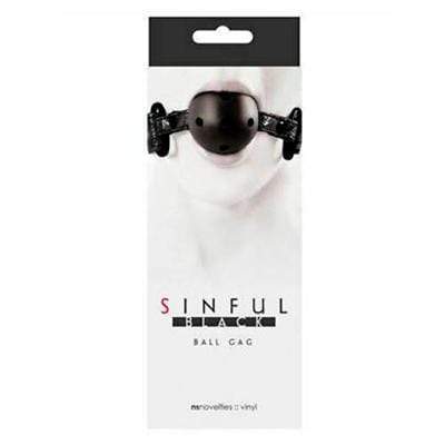 Mordaza Transpirable Sinful Black - Sex Shop