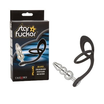 Plug Anal con Anillo Beaded - Sex Shop