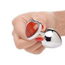 Plug Anal Corazon Jaspe Rojo - Sex Shop