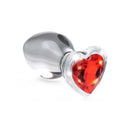 Plug Cristal con Rosa Roja - Sex Shop