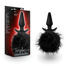 Plug Negro Cola de Conejo - Sex Shop